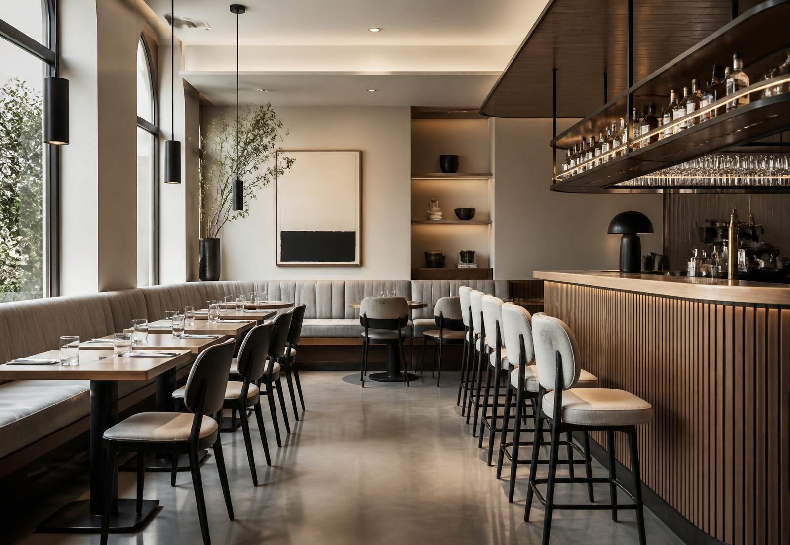 Mobilier la comandă pentru restaurante și cafenele